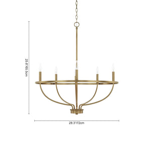 6-Light Round Candle Style Chandelier