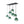 7-Light Cluster Green Glass Globe Bubble Island Pendant