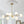 8-Light Linear Sputnik Frosted Glass Globe Chandelier 