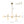 8-Light Linear Sputnik Frosted Glass Globe Chandelier 