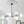 8-Light Linear Sputnik Frosted Glass Globe Chandelier 
