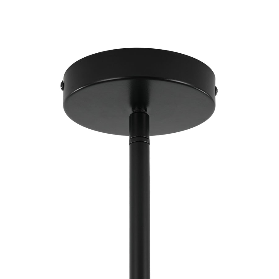 8-Light Vintage Sputnik Black Open Square Lantern Pendant