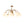 9-Light Opal Glass Bubble Arched Arm Semi Flush Chandelier