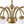9-Light Opal Glass Bubble Arched Arm Semi Flush Chandelier