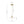 Art Deco 1-Light White Scalloped Ceramic Bloom Pendant
