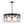Art Deco 6-Light Tiered Water Glass Rounds Circle Chandelier