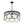 Art Deco 6-Light Tiered Water Glass Rounds Circle Chandelier