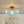 Art Deco Rainbow 1-Light Colored Glass Kids Semi Flush Mount