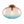 Art Deco Rainbow 1-Light Colored Glass Kids Semi Flush Mount