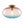Art Deco Rainbow 1-Light Colored Glass Kids Semi Flush Mount