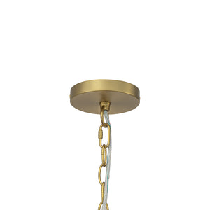 Art Deco Vintage Orange Water Glass Round Tiered Chandelier