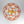 Art Deco Vintage Orange Water Glass Round Tiered Chandelier