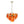 Art Deco Vintage Orange Water Glass Round Tiered Chandelier