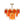 Art Deco Vintage Orange Water Glass Round Tiered Chandelier