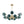 Load image into Gallery viewer, Glam Tiered Blue Glass Globe Bubble Sputnik Chandelier
