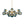 Load image into Gallery viewer, Glam Tiered Blue Glass Globe Bubble Sputnik Chandelier
