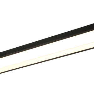 Black Brass Oval Ring Dimmable LED Semi Flush / Wall Light