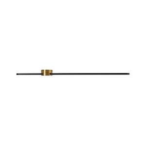 Black Brass Oval Ring Dimmable LED Semi Flush / Wall Light