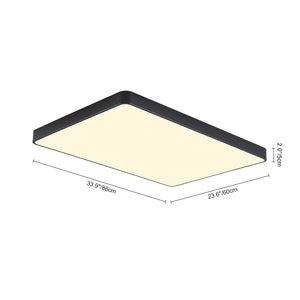 Minimalist Dimmable LED Rectangle Flush Mount Ceiling Light