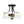 Load image into Gallery viewer, Round Drum Hammered Glass Semi Flush Mount

