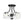Round Drum Hammered Glass Semi Flush Mount