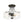 Round Drum Hammered Glass Semi Flush Mount
