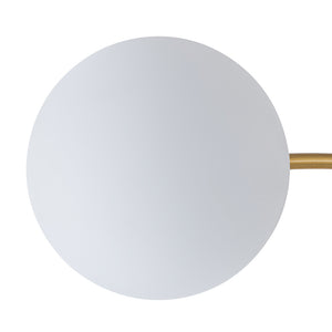 Bloom Dimmable Opal Glass Globe Bubble Semi Flush Chandelier