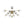 Bloom Brass 12-Light Ribbed Glass Bubble Semi Flush Chandelier