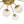 Bloom Brass 12-Light Ribbed Glass Bubble Semi Flush Chandelier