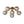 Bloom Brass Smoked Glass Bubble Semi Flush Chandelier