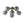 Bloom Brass Smoked Glass Bubble Semi Flush Chandelier