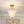 Bloom Pleated Shine Opal Glass Calla Flower Semi Flush Mount