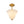 Bloom Pleated Shine Opal Glass Calla Flower Semi Flush Mount
