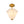 Bloom Pleated Shine Opal Glass Calla Flower Semi Flush Mount