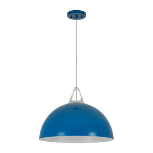 Scandinavian Colored Wide Metal Dome Kitchen Pendant Light