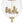 Brass 4-Light Ribbed Glass Bell Jar Lantern Pendant / Semi Flush