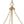 Brass 4-Light Ribbed Glass Bell Jar Lantern Pendant / Semi Flush