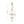 Brass 4-Light Ribbed Glass Bell Jar Lantern Pendant / Semi Flush