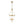 Brass 4-Light Ribbed Glass Bell Jar Lantern Pendant / Semi Flush