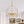 Brass 6-Light Candle Geometric Metal Drum Lantern Chandelier
