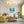 8-Light Opal Glass Globe Linear Sputnik Semi Flush Chandelier