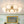 9-Light Opal Glass Bubble Round Sunburst Sputnik Semi Flush Mount
