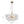 Brass Cluster Ribbed Glass Globe Bubble Chandelier