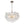Brass Cluster Ribbed Glass Globe Bubble Chandelier