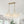 Brass Cluster Ribbed Glass Globe Bubble Linear Chandelier
