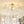 Brass Cluster Ribbed Glass Globe Bubble Semi Flush Chandelier