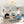 Brass Cluster Ribbed Glass Globe Bubble Semi Flush Chandelier