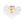 Brass Cluster Ribbed Glass Globe Bubble Semi Flush Chandelier