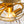 Brass Cluster Ribbed Glass Globe Bubble Semi Flush Chandelier