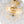 Brass Cluster Ribbed Glass Globe Bubble Semi Flush Chandelier